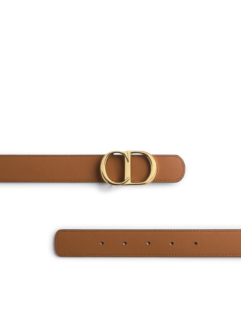 CINTURA CD ICON REVERSIBILE IN PELLE DI VITELLO