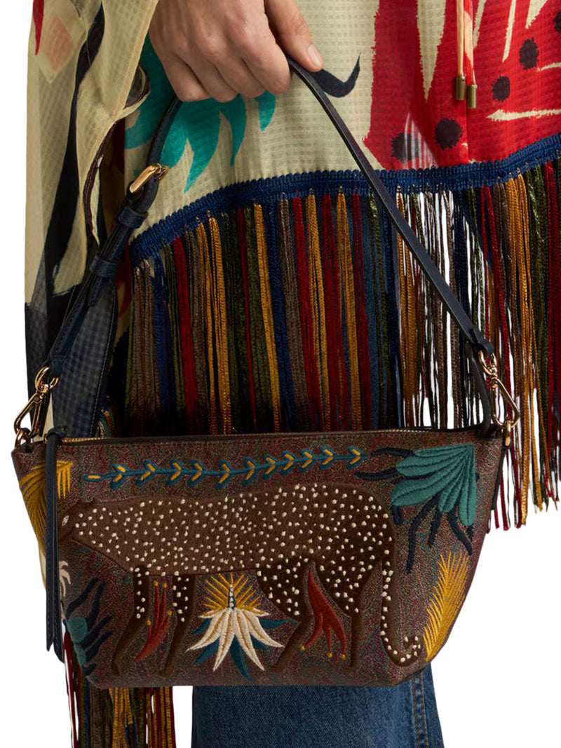 BORSA A TRACOLLA IN ARNICA CON RICAMI ETRO X TABBY BOOTH