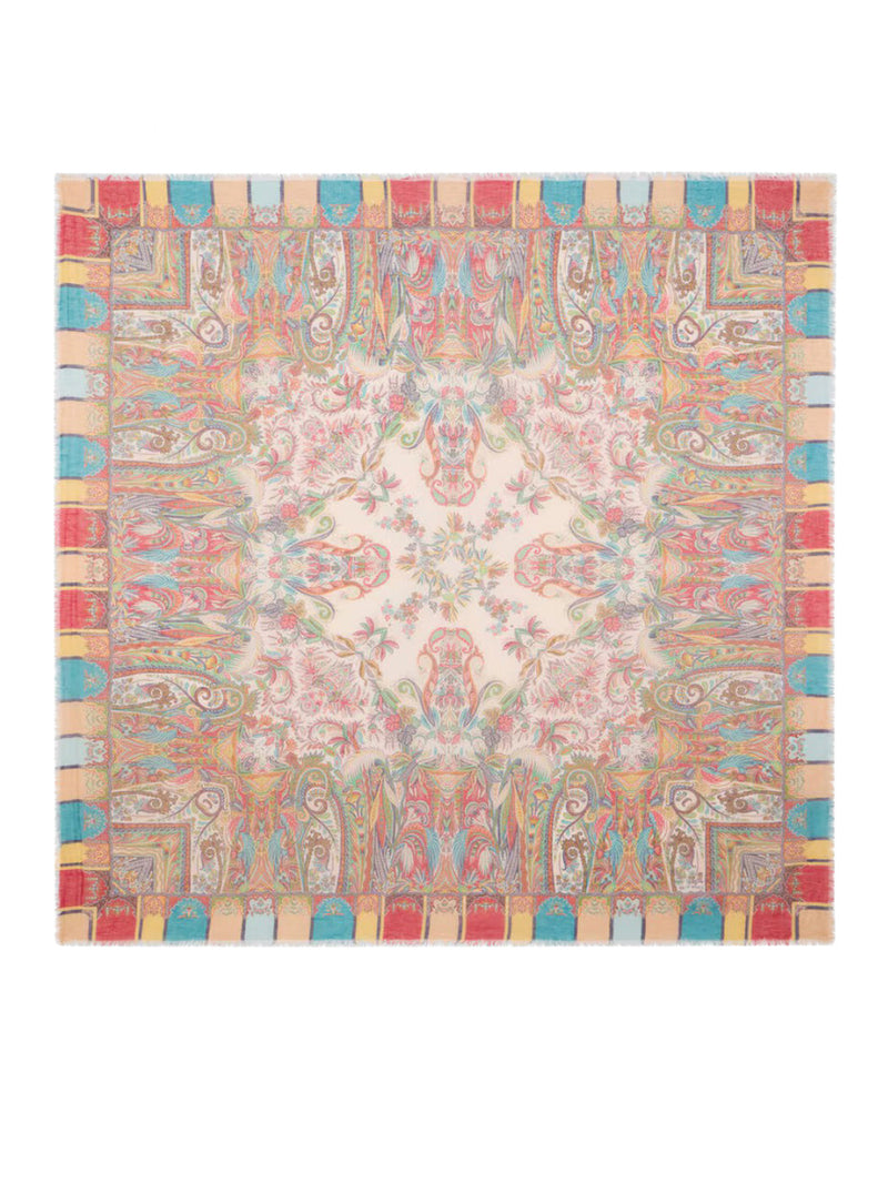 FOULARD IN MISTO MODAL CON MOTIVO PAISLEY FOLIAGE