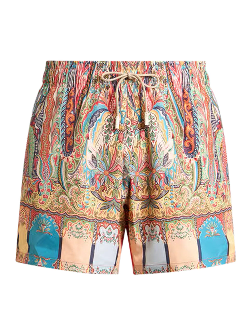 COSTUME CON STAMPA PAISLEY FLOREALE PIAZZATA