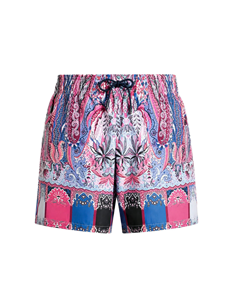 COSTUME CON STAMPA PAISLEY FLOREALE PIAZZATA