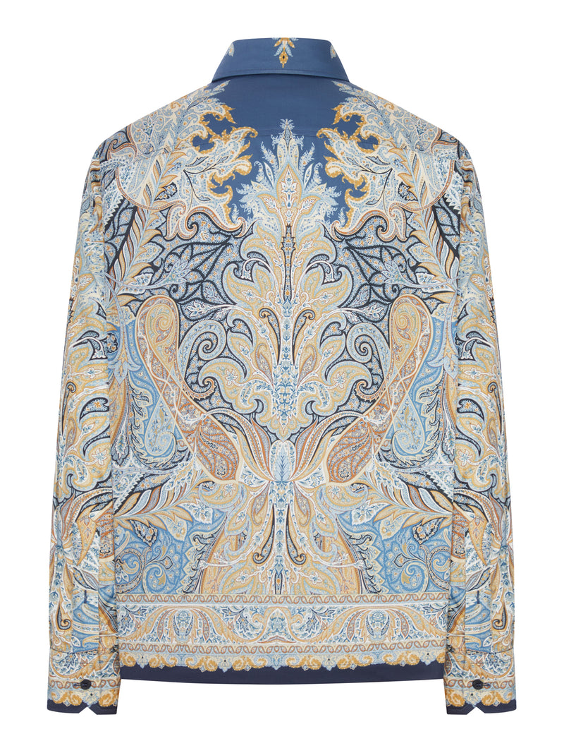 CAMICIA IN COTONE STAMPATO CON MOTIVO PAISLEY