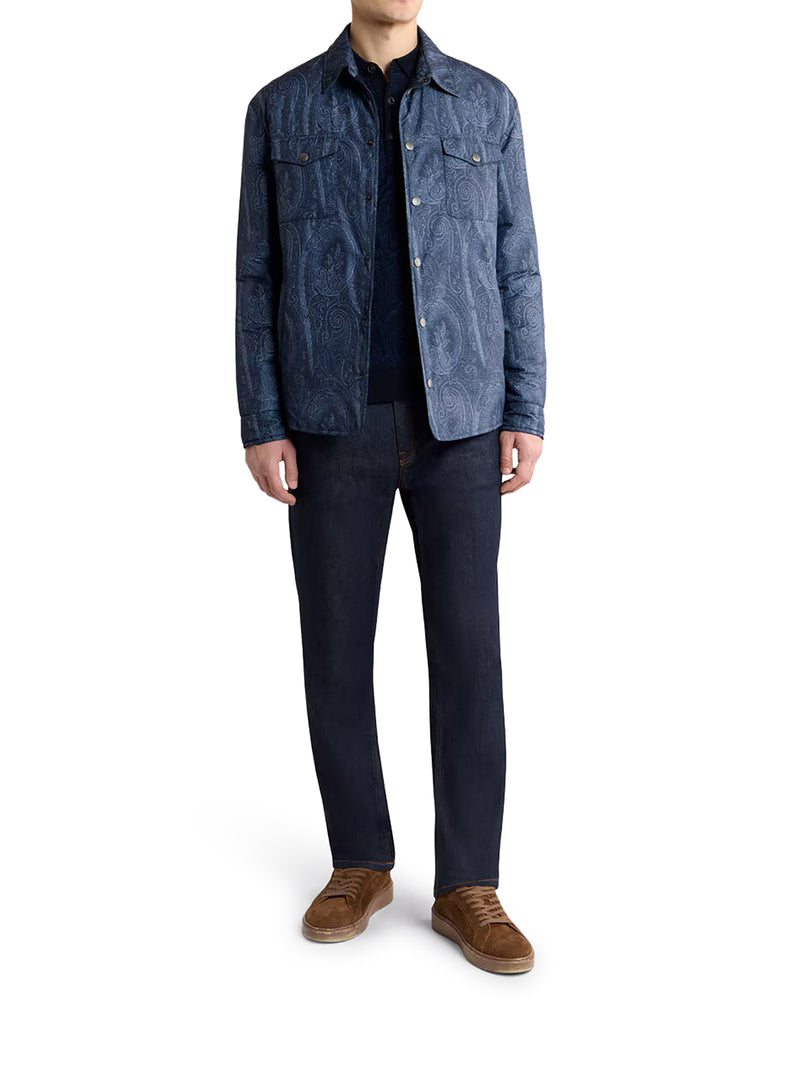 OVERSHIRT CON MOTIVO PAISLEY