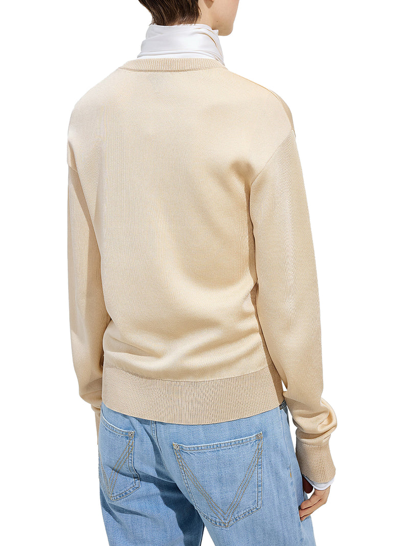 CARDIGAN IN MAGLIA DI SETA DOPPIA