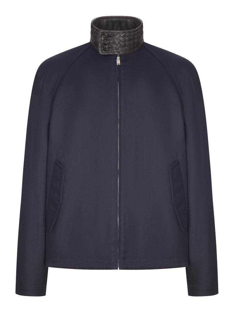 GIACCA HARRINGTON IN GABARDINE DI COTONE