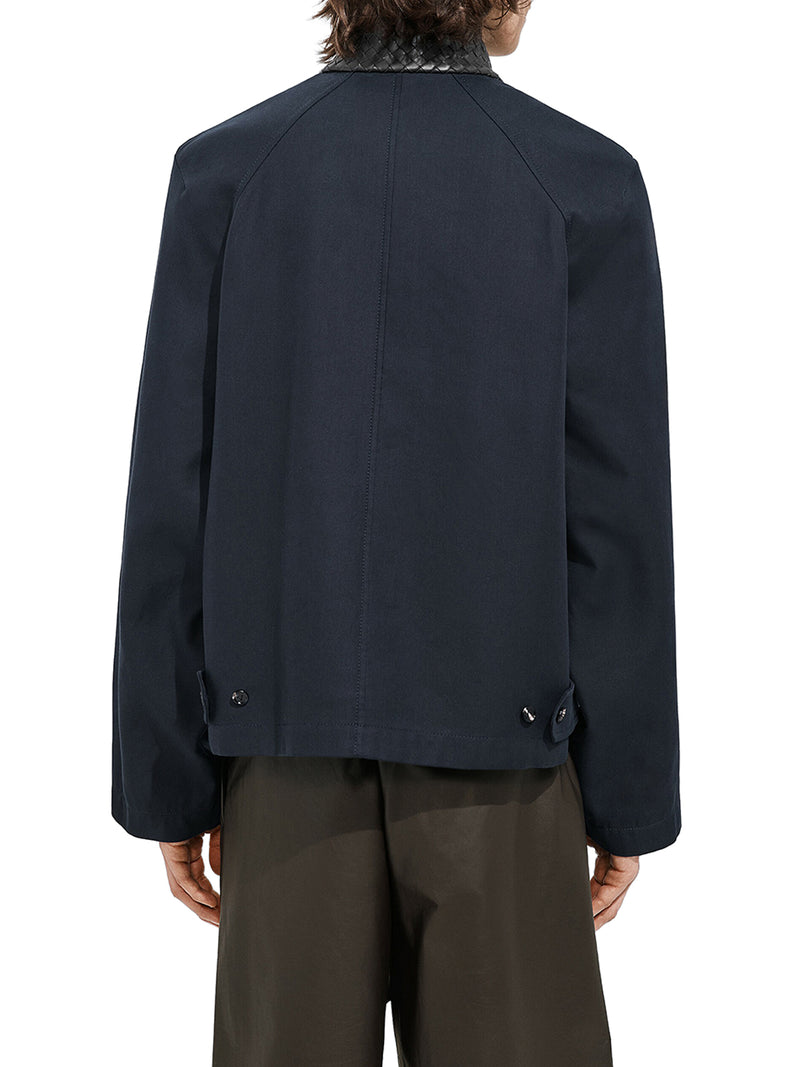 GIACCA HARRINGTON IN GABARDINE DI COTONE