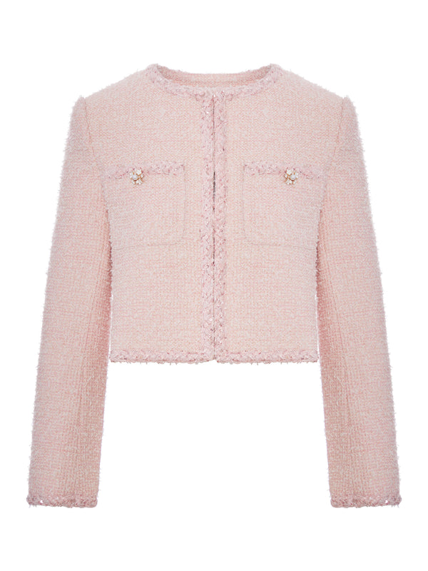 GIACCA CROPPED IN BOUCLE