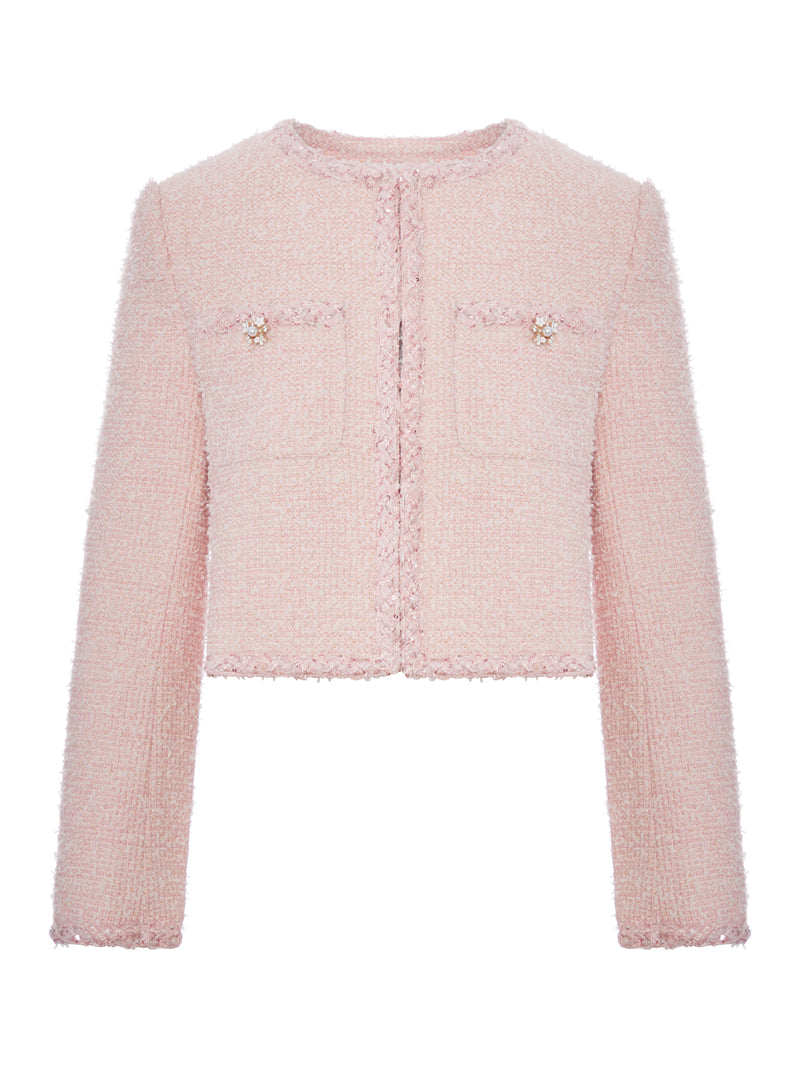 GIACCA CROPPED IN BOUCLE