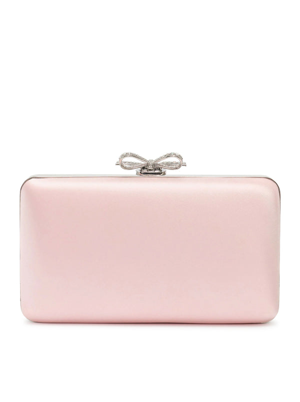 CLUTCH IN SATIN CON DETTAGLI GIOIELLO