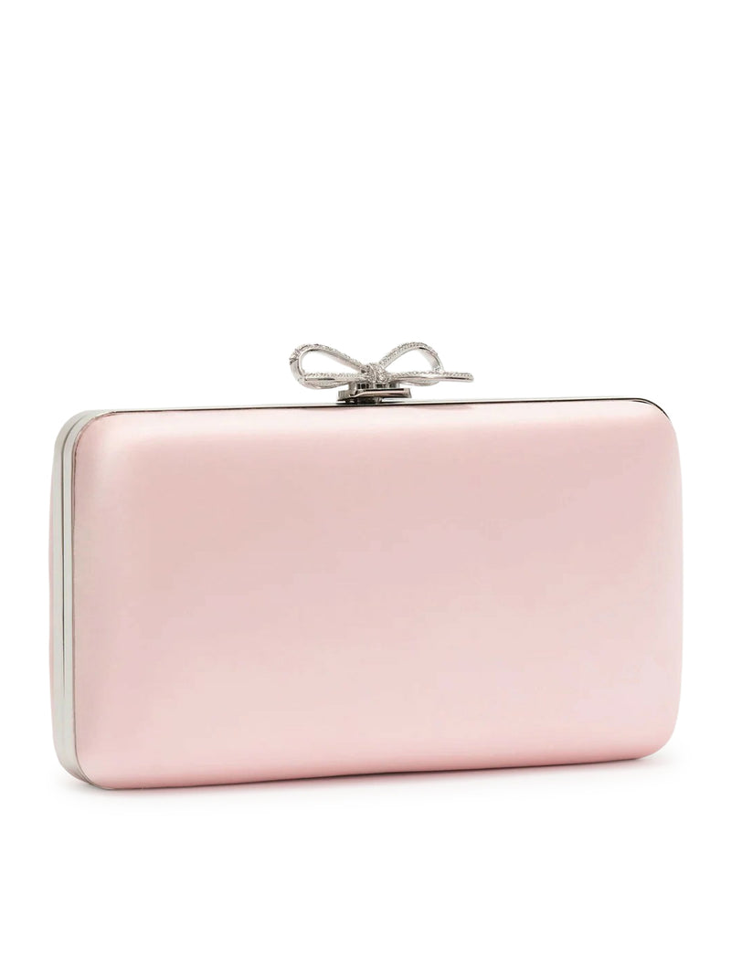 CLUTCH IN SATIN CON DETTAGLI GIOIELLO
