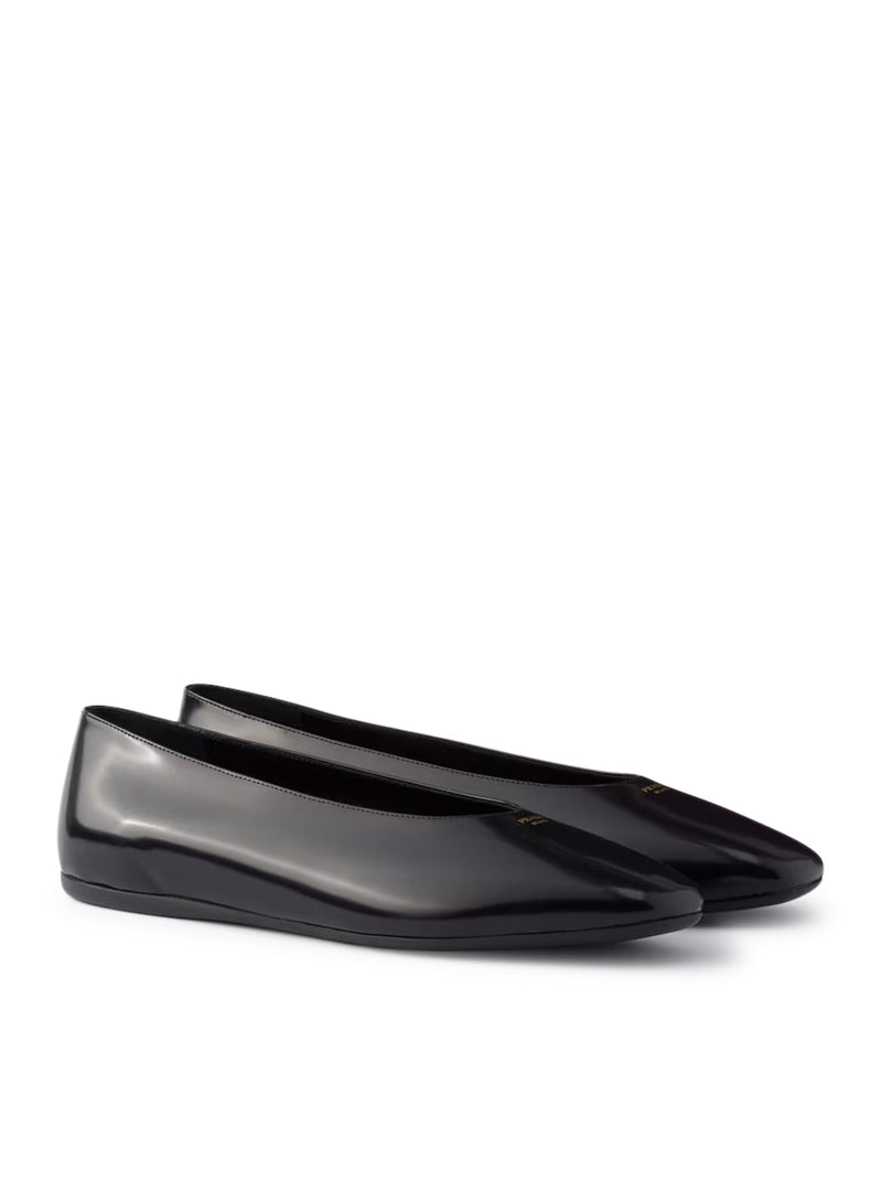 BALLERINE IN PELLE SPAZZOLATA