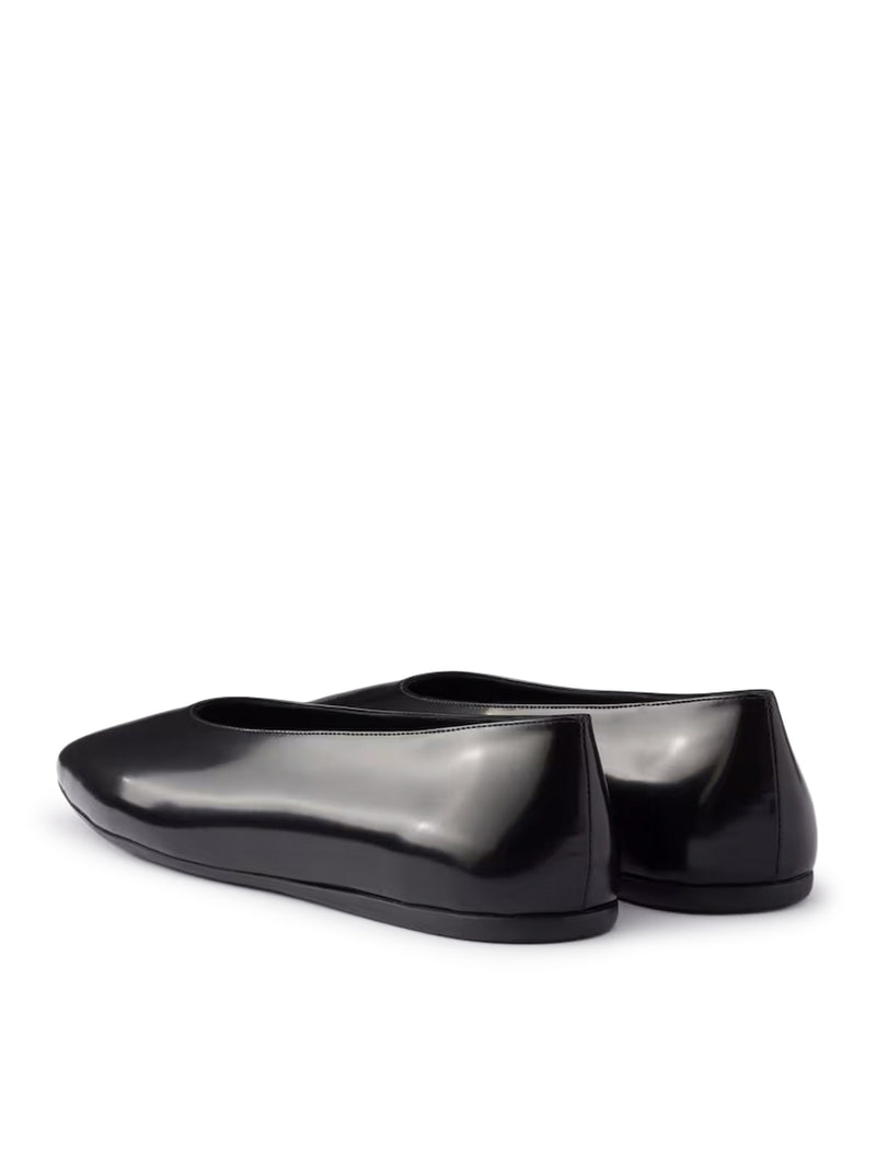 BALLERINE IN PELLE SPAZZOLATA