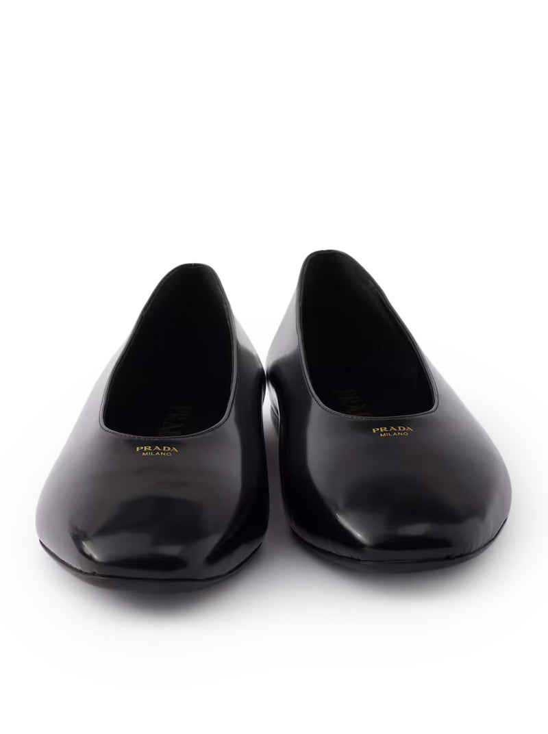 BALLERINE IN PELLE SPAZZOLATA