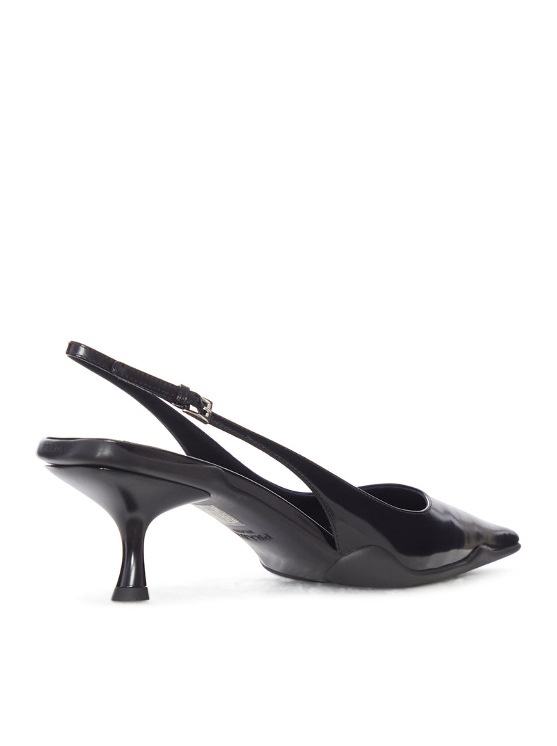 DÉCOLLETÉ SLINGBACK IN PELLE LISCIA