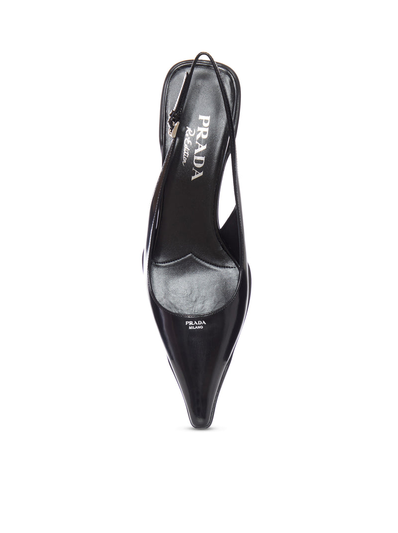 DÉCOLLETÉ SLINGBACK IN PELLE LISCIA