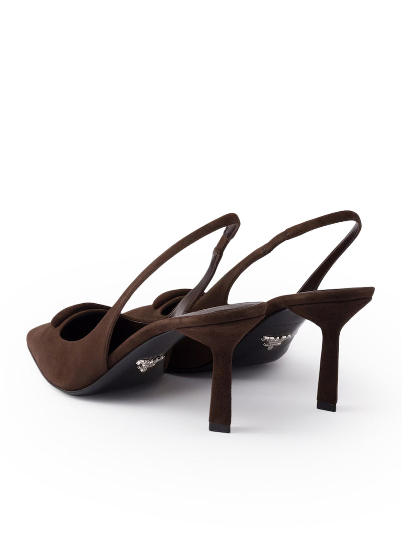 DÉCOLLETÉ SLINGBACK IN PELLE SCAMOSCIATA