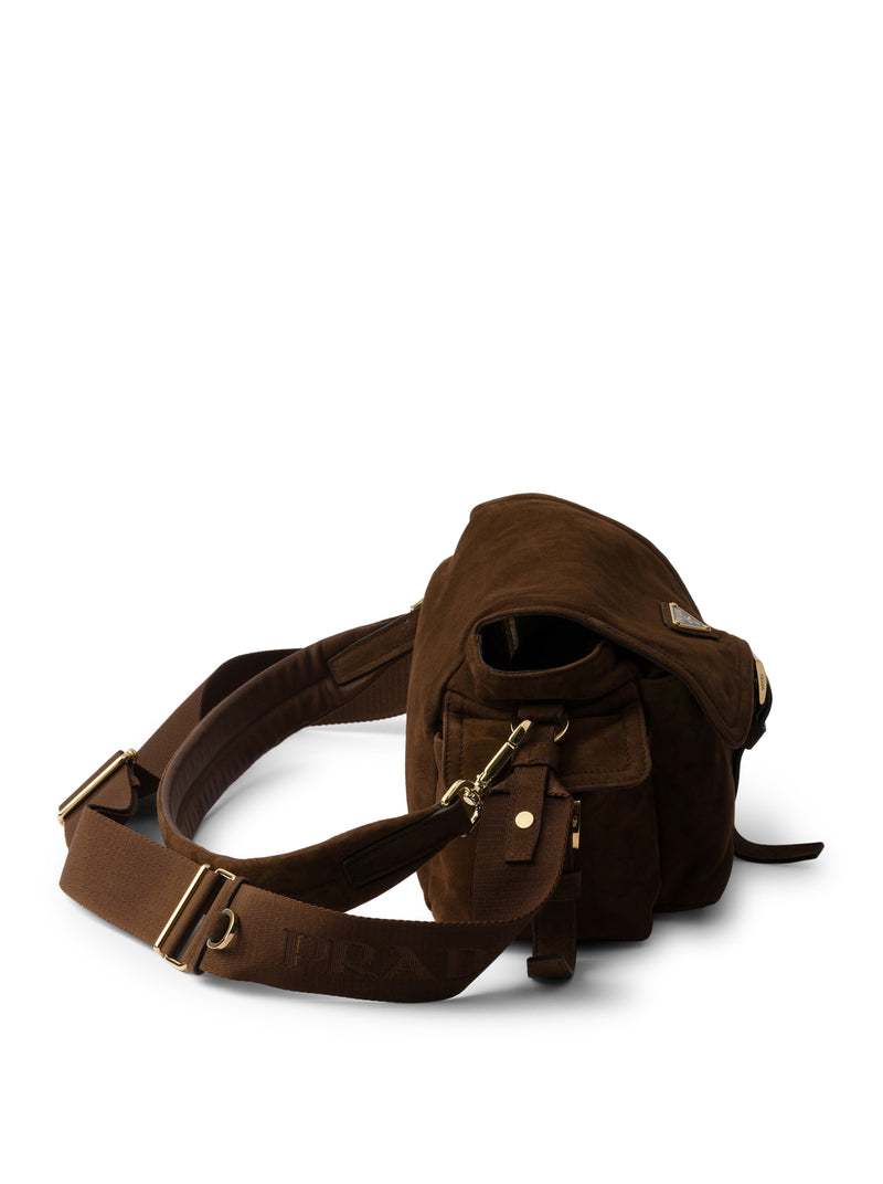 BORSA A SPALLA EXPLORE MEDIUM IN PELLE SCAMOSCIATA
