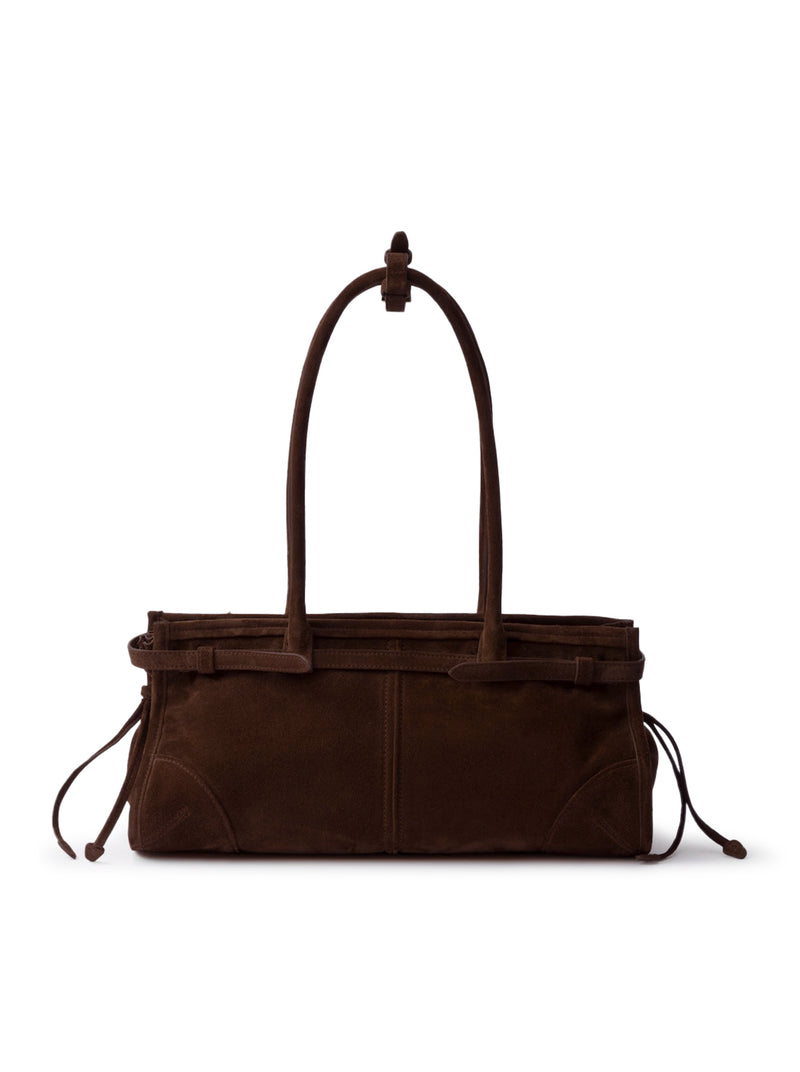 BORSA A MANO PRADA BONNIE MEDIUM IN PELLE SCAMOSCIATA