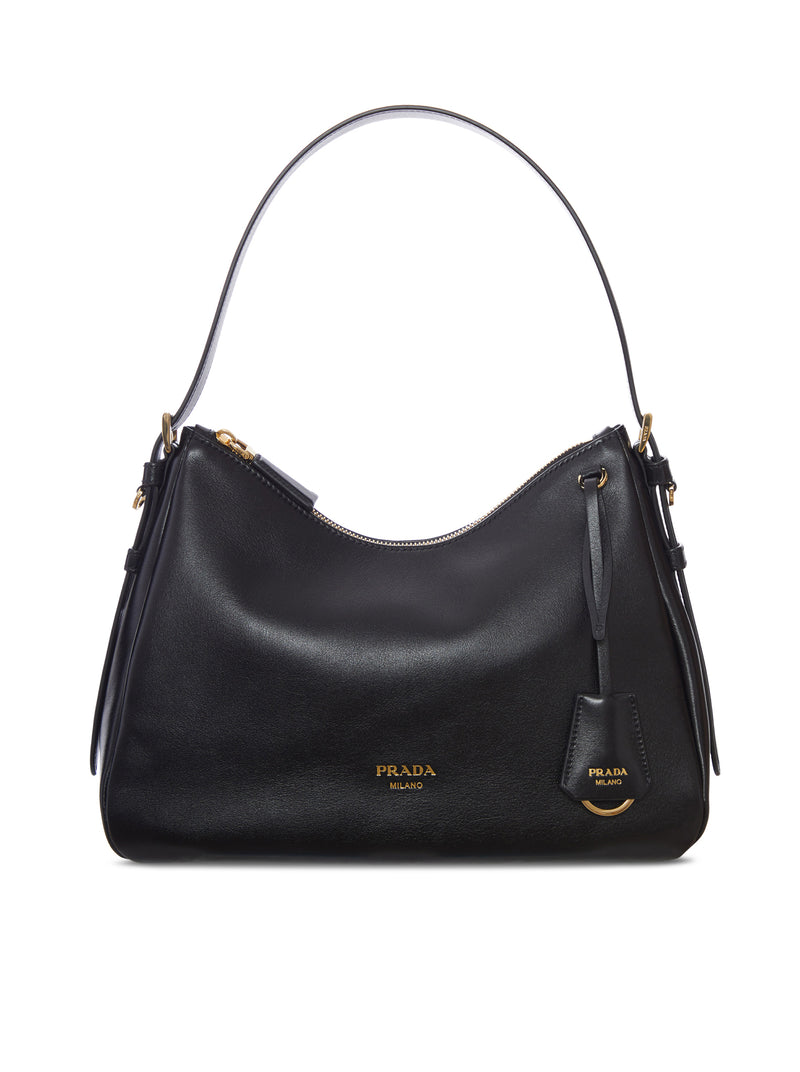 BORSA A SPALLA IN PELLE LISCIA