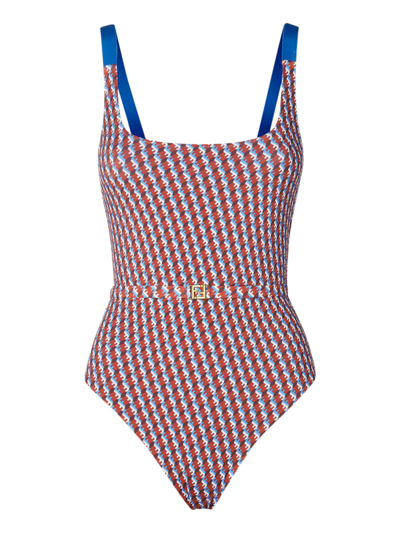 COSTUME DA BAGNO INTERNO IN LYCRA® FF ROSSO E BLU