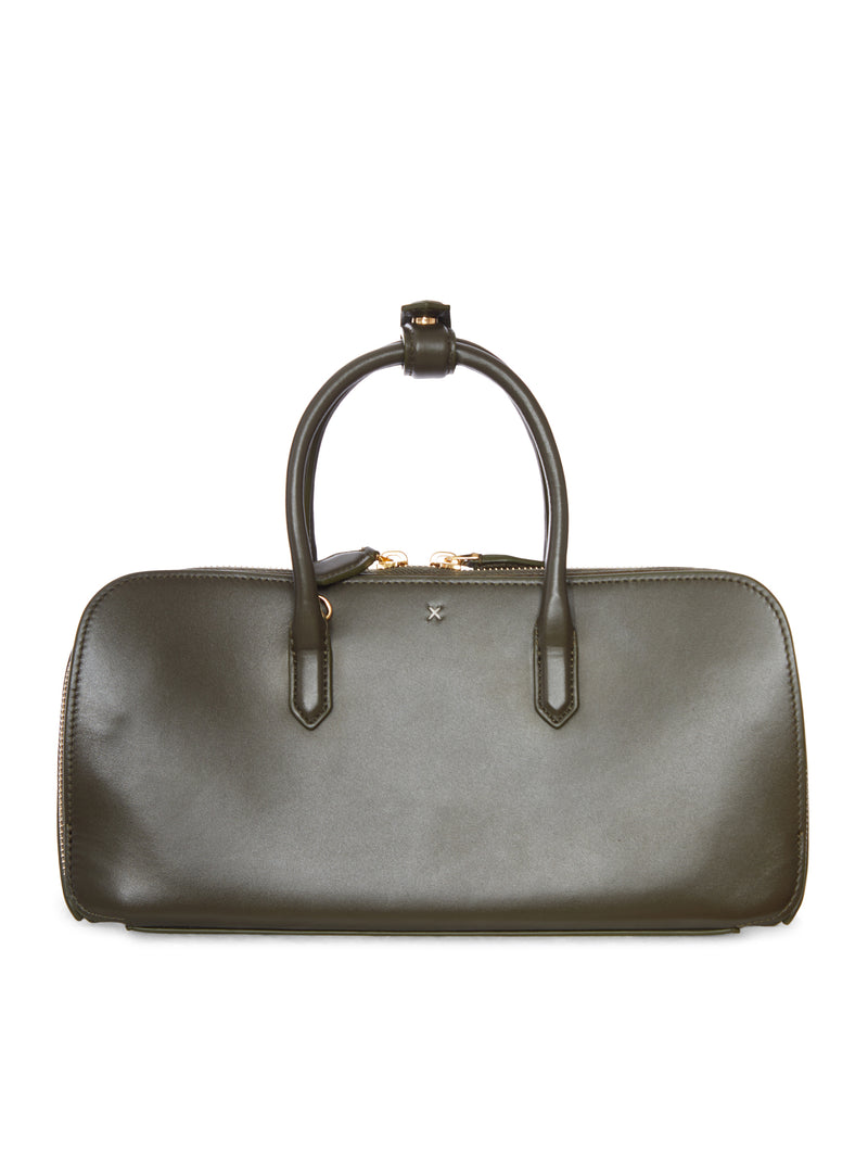 BORSA DELTA PICCOLA IN PELLE DI VITELLO BOX