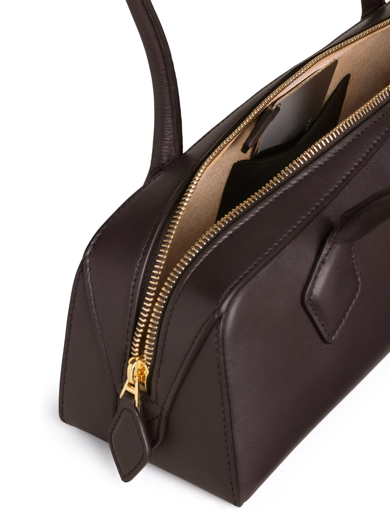 BORSA LE TECKEL MEDIA IN PELLE DI VITELLO