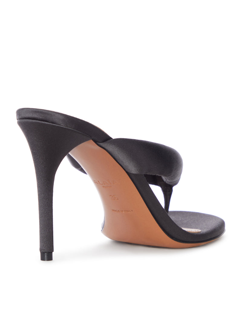 SANDALI CON PLATEAU IN DENIM SPUGNOSO