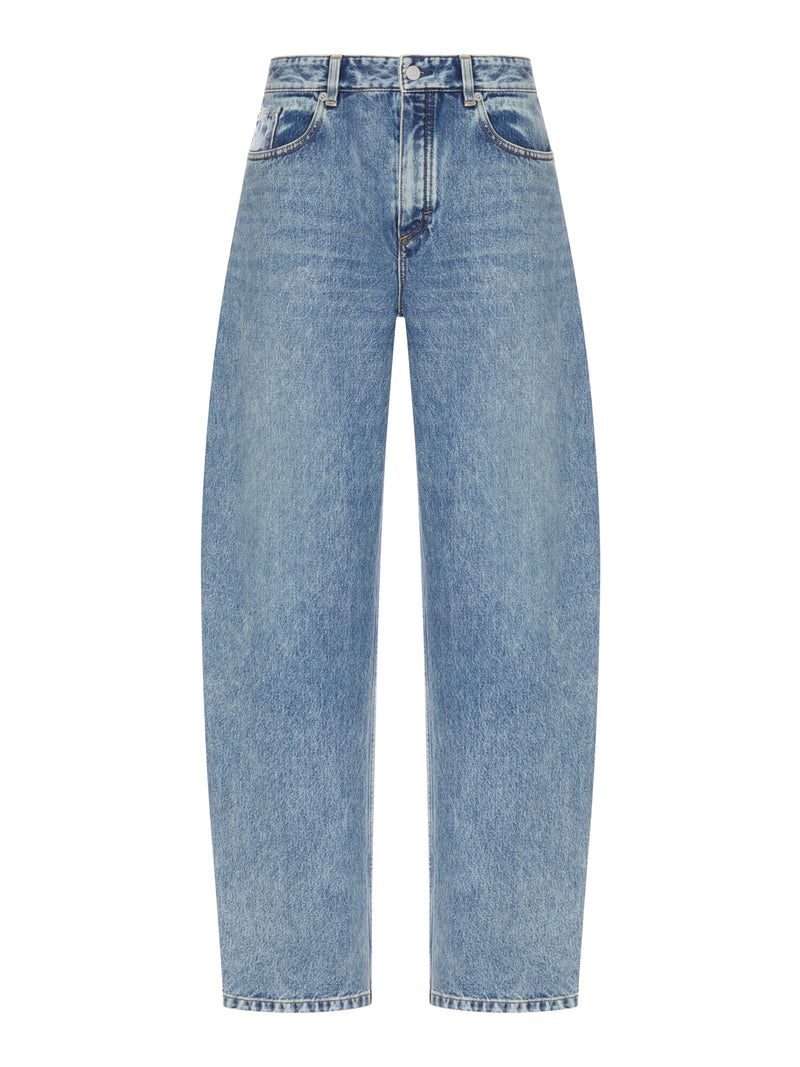 JEANS ROUND IN COTONE