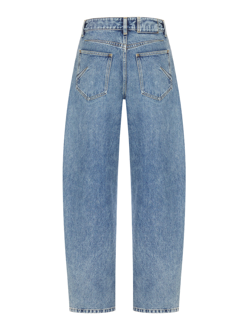 JEANS ROUND IN COTONE