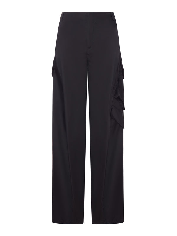 PANTALONI CARGO IN TAFFETÀ