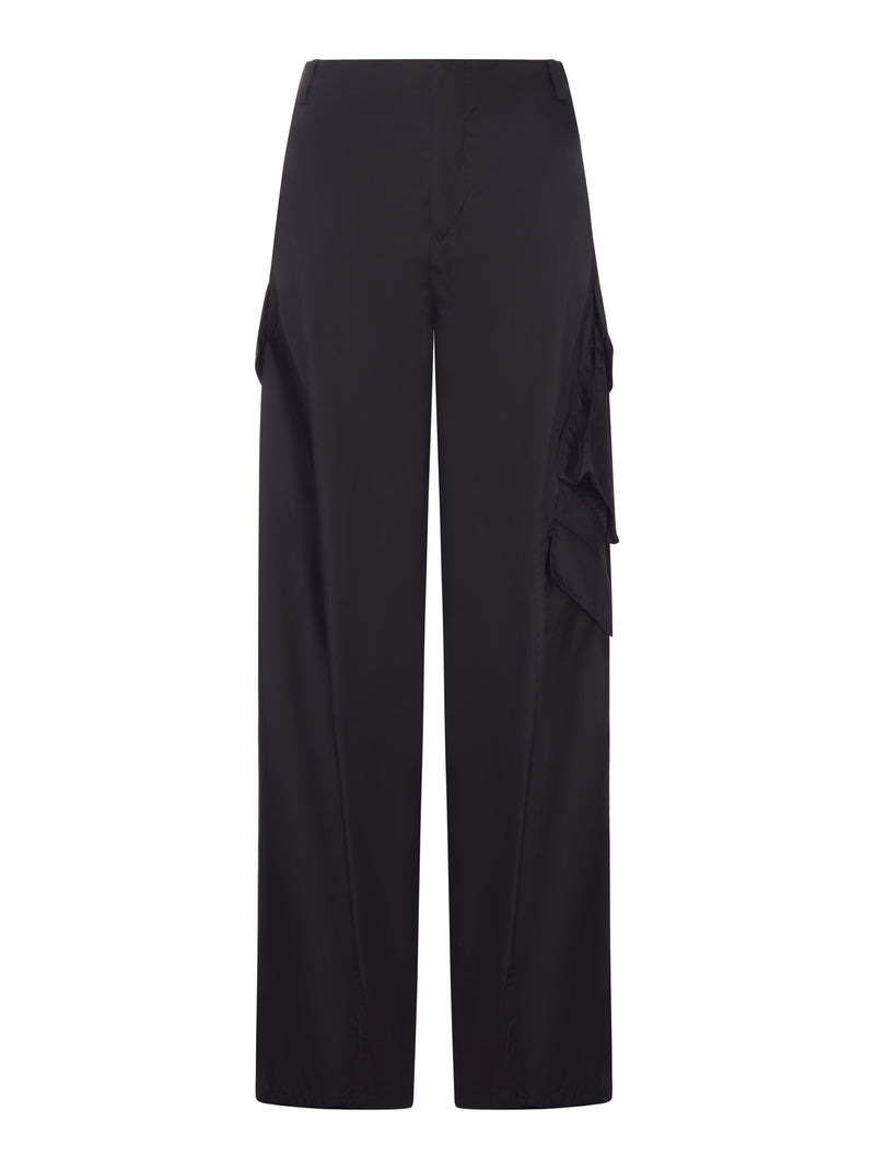 PANTALONI CARGO IN TAFFETÀ