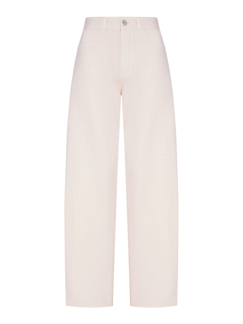 PANTALONI ROUND IN DENIM DI COTONE