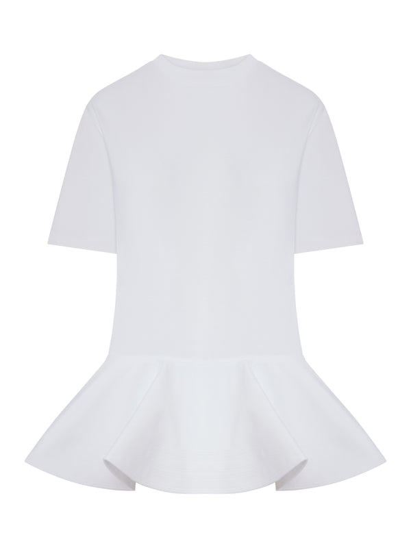 T-SHIRT IN JERSEY DI COTONE CON CRINOLINA