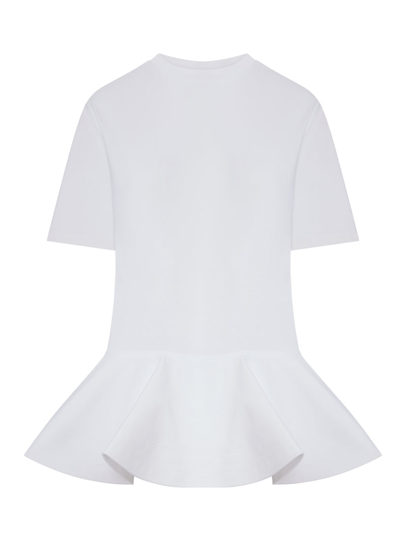 T-SHIRT IN JERSEY DI COTONE CON CRINOLINA