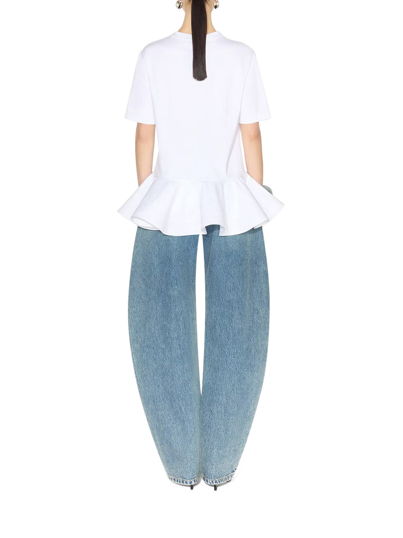 T-SHIRT IN JERSEY DI COTONE CON CRINOLINA