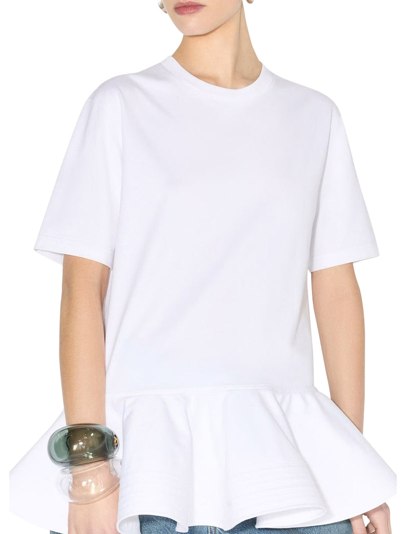 T-SHIRT IN JERSEY DI COTONE CON CRINOLINA