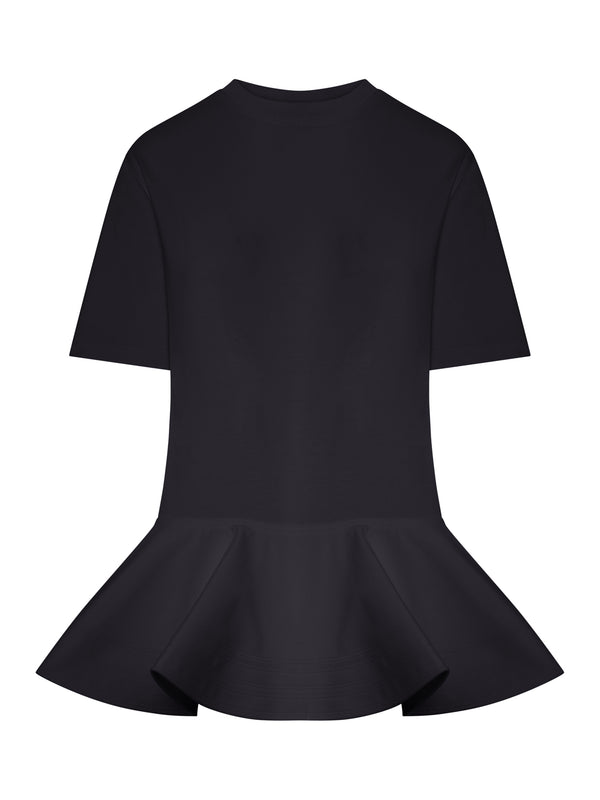 T-SHIRT IN JERSEY DI COTONE CON CRINOLINA