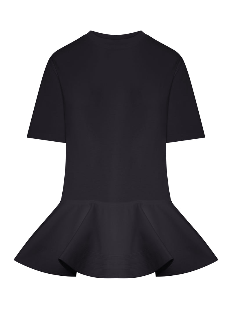 T-SHIRT IN JERSEY DI COTONE CON CRINOLINA