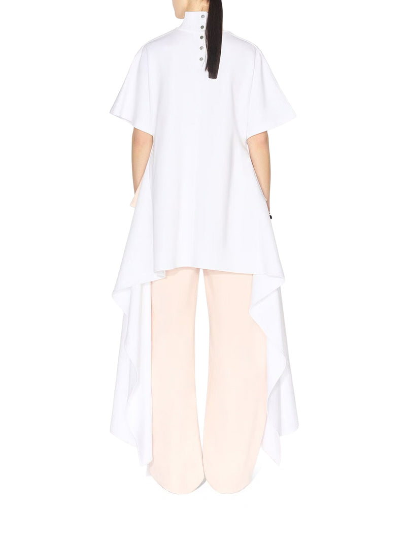 T-SHIRT ASIMMETRICA IN JERSEY DI COTONE