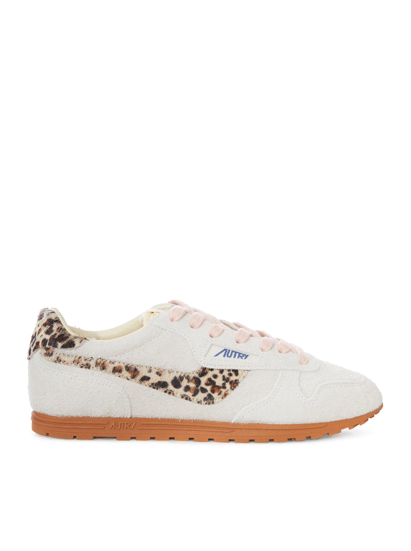 SNEAKERS WINDSPIN IN SUEDE E DETTAGLI ANIMALIER