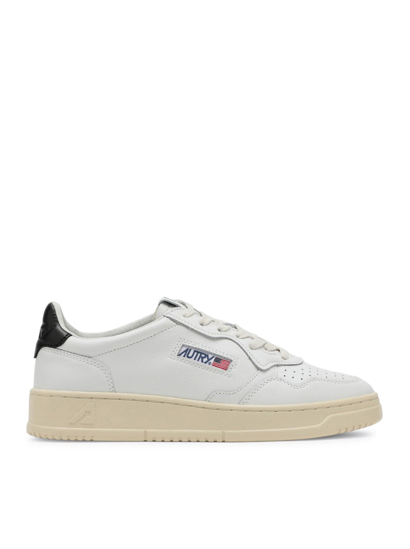 SNEAKERS MEDALIST LOW IN PELLE BIANCA E NERA