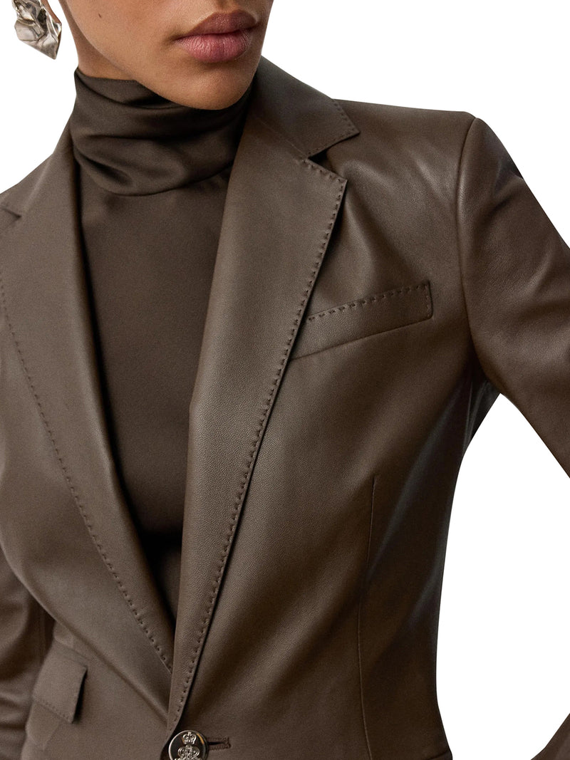 BLAZER PARKER IN NAPPA LISCIA
