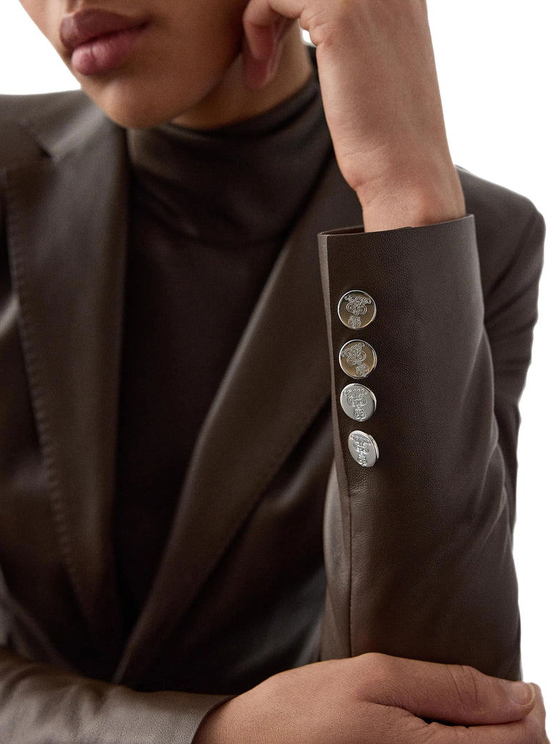 BLAZER PARKER IN NAPPA LISCIA