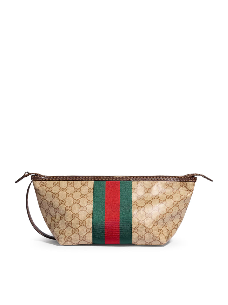 TOILETRY CASE PICCOLA GG CON NASTRO WEB