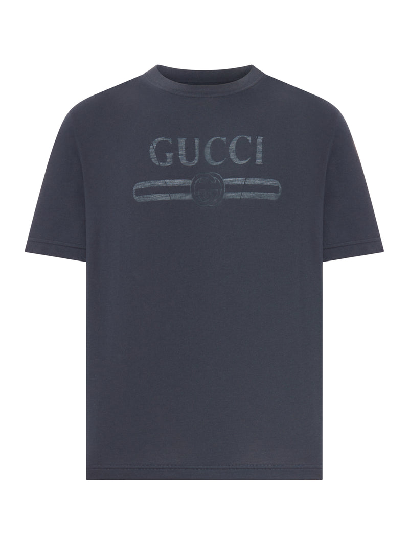 T-SHIRT IN JERSEY DI COTONE CON DETTAGLIO DEVORÉ