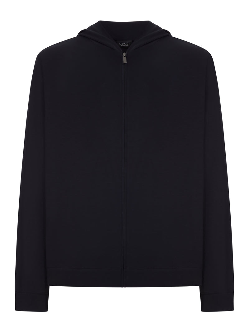 GIACCA CON ZIP IN MORBIDO JERSEY DI RAYON