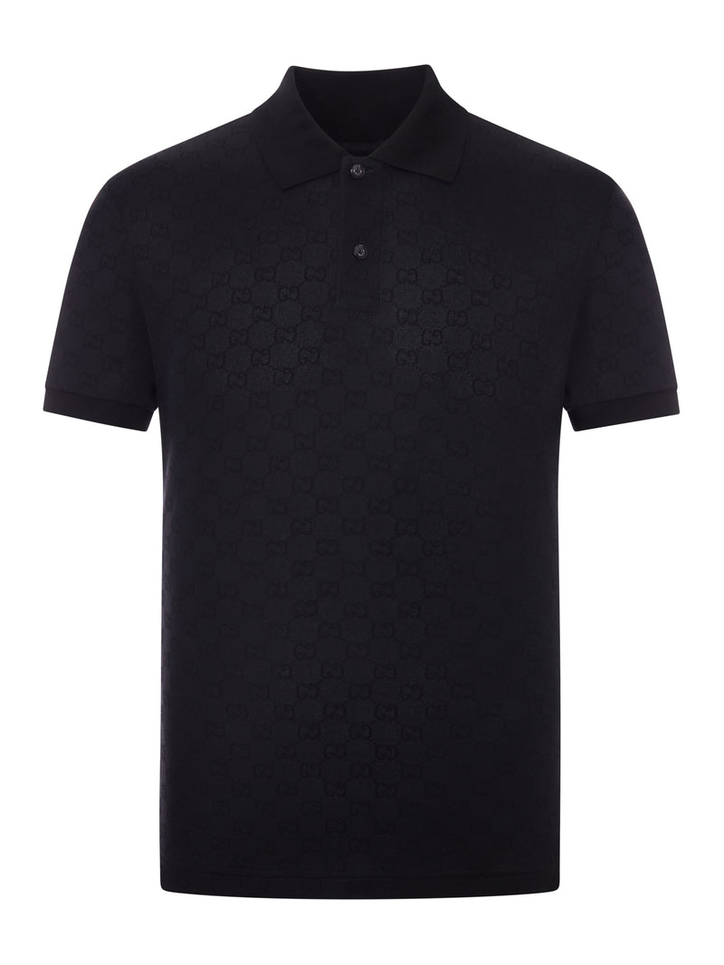 POLO IN JERSEY TECNICO GG JACQUARD