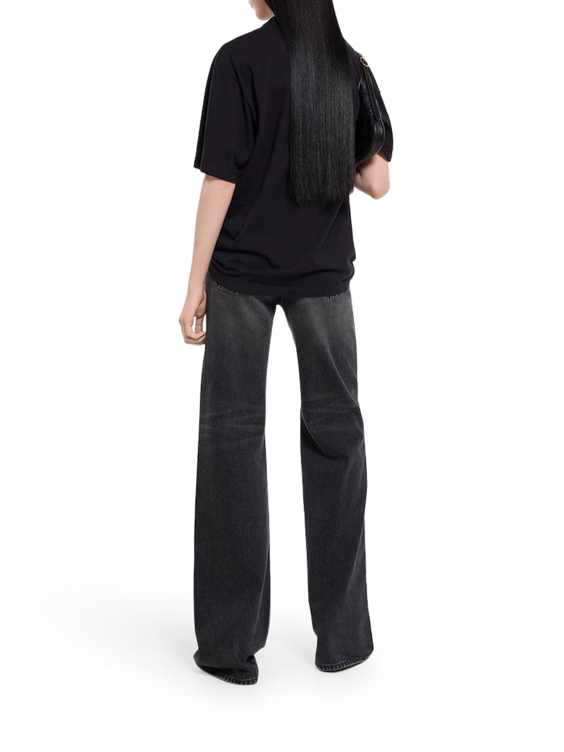 T-SHIRT IN JERSEY DI COTONE E SETA CON STAMPA