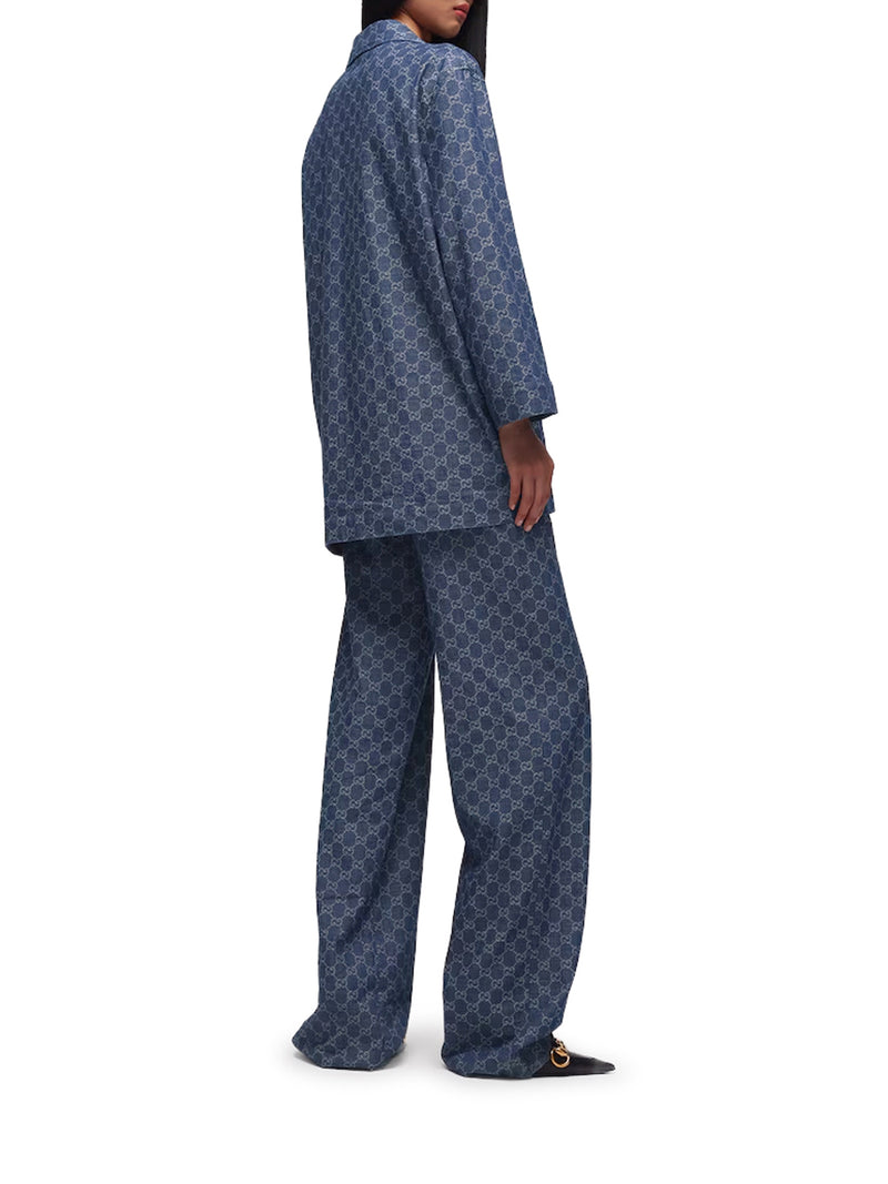 GIACCA IN DENIM DI COTONE GG JACQUARD