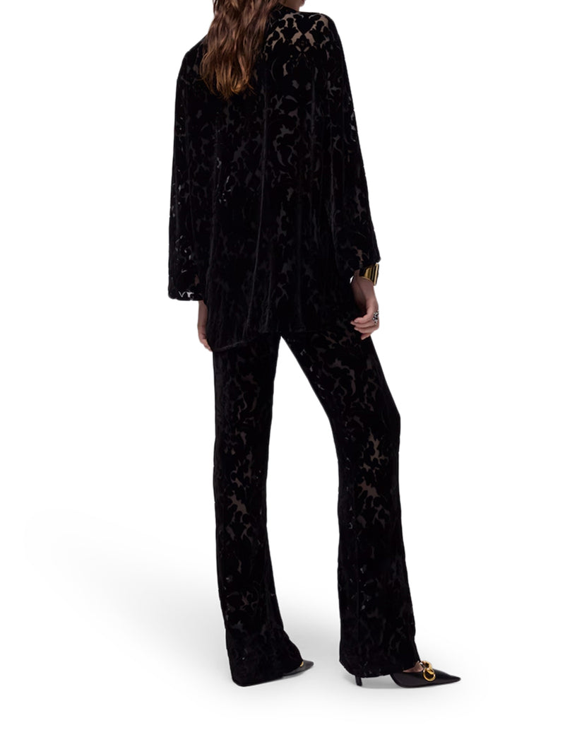 CAMICIA IN VELOUR DEVORÉ FLOREALE